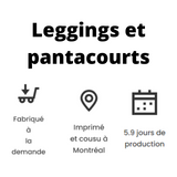 Legging noir avec ligne bleu et mauve - pas de logo - Mission Santé